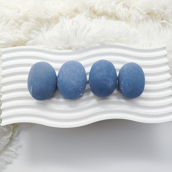 Angelite Palm Stone Healing Crystal - Picture 4 of 8